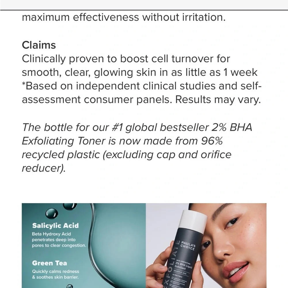 (2) Paula's Choice Exfoliant with Salicylic Acid NEW - Sealed (2) NEW!!! - Picture 6 of 6